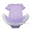 Lavender Baby Bodysuit Lavender White Pettiskirt JS4549